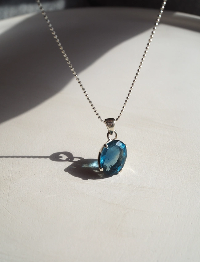 pendente Fluorite Blu