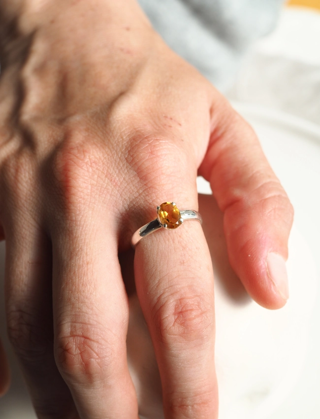 anello Quarzo Citrino