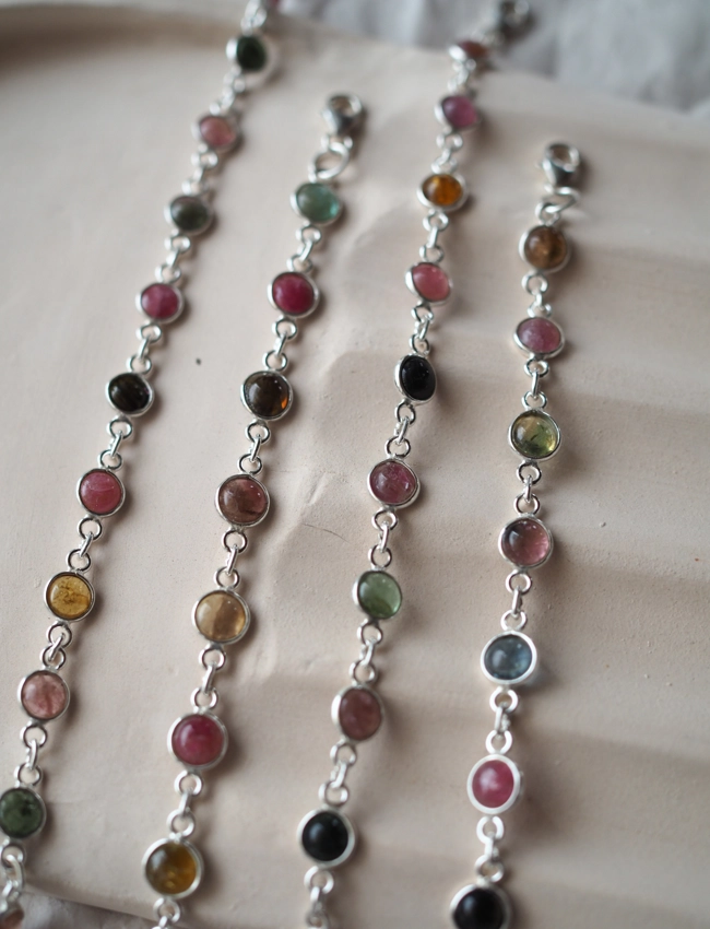 bracciali Tormalina Policroma - tondi