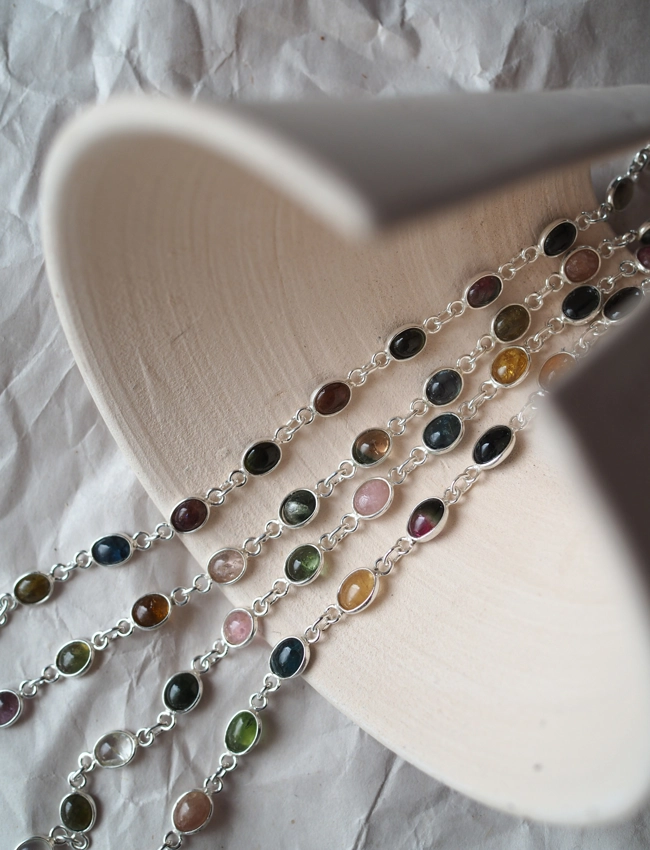 bracciali Tormalina Policroma - ovale