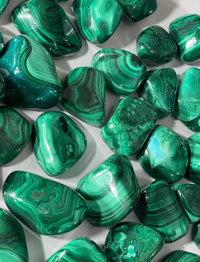 pietra burattata - Malachite