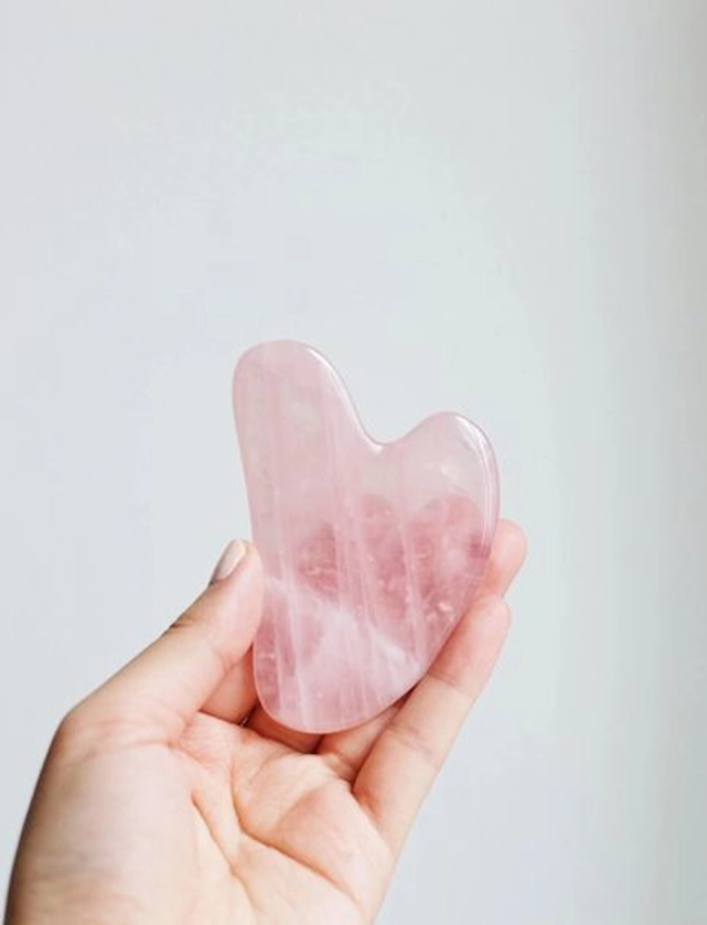 gua sha quarzo rosa
