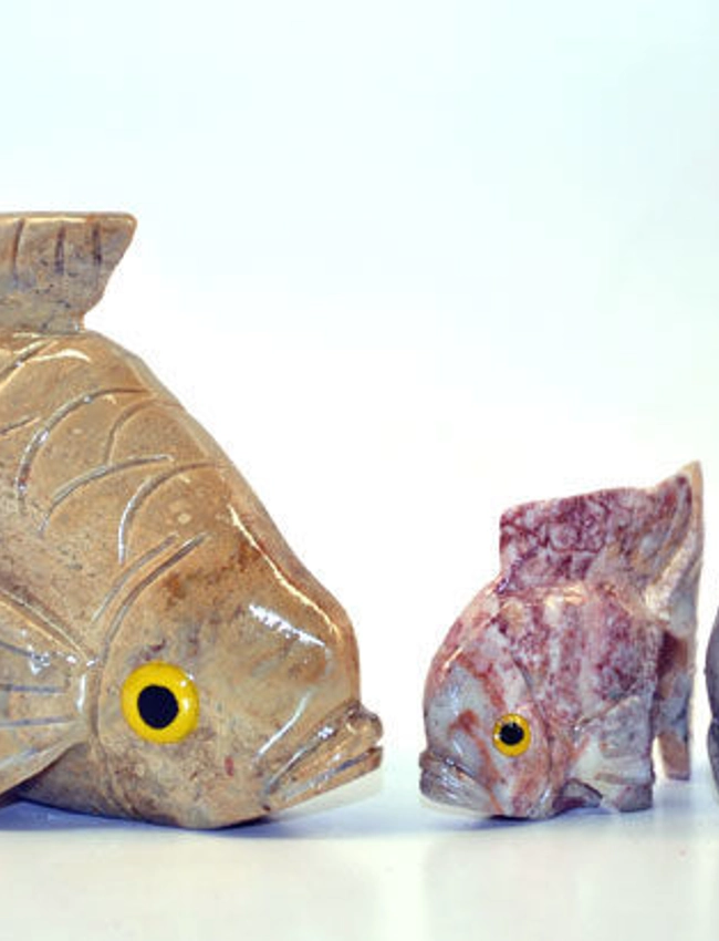 Pesce pietra cm.3