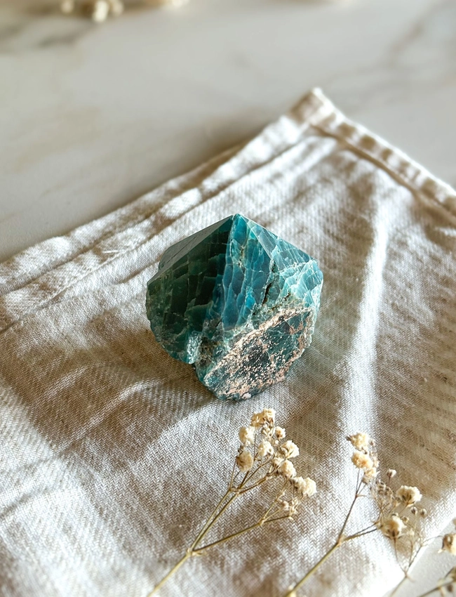 punta in Apatite blu