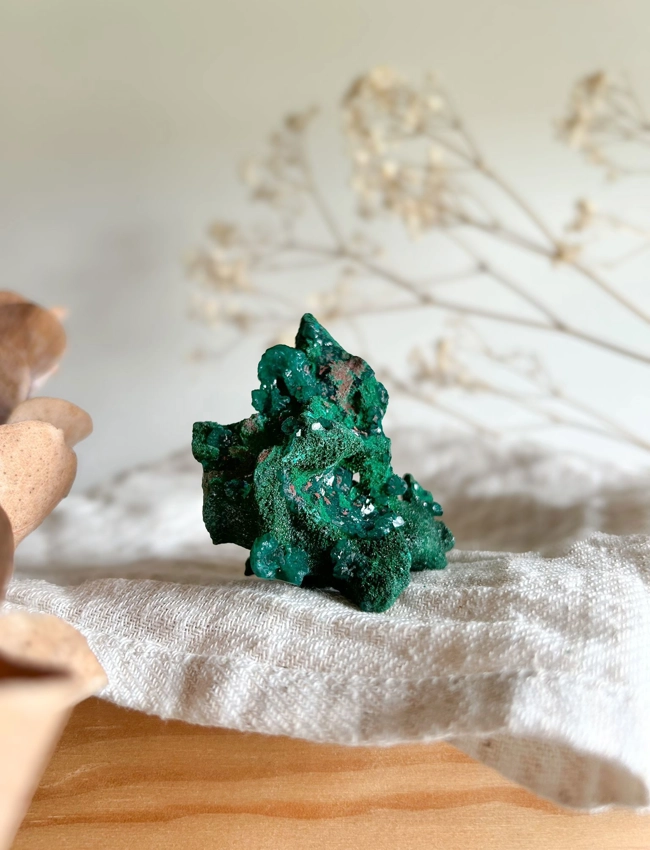 Malachite con Dioptasio