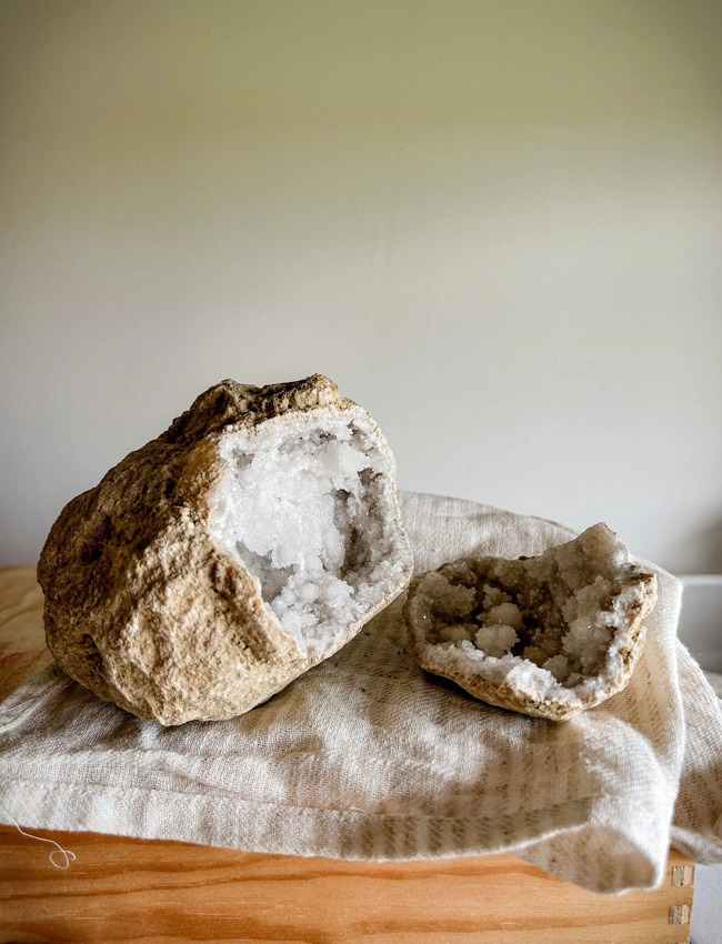 geode di Calcite Bianca - big