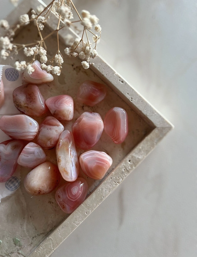 pietra burattata - agata botswana pesca