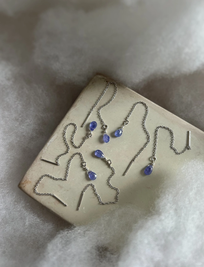 orecchini goccia di Tanzanite