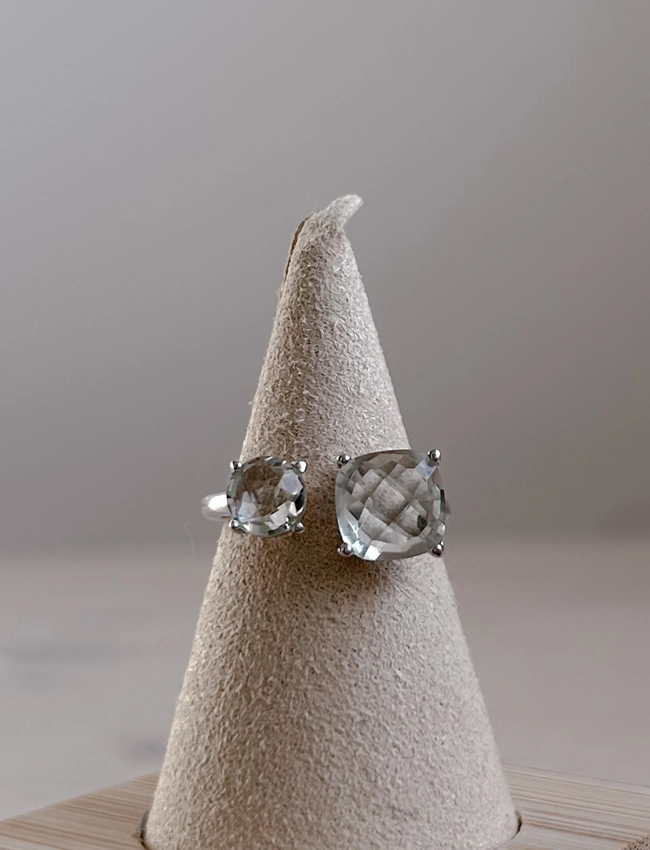 anello Dreamy big - Prasiolite