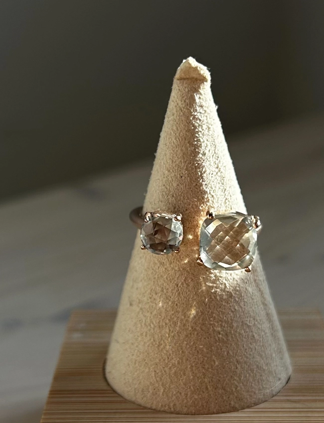 anello Dreamy big - Prasiolite