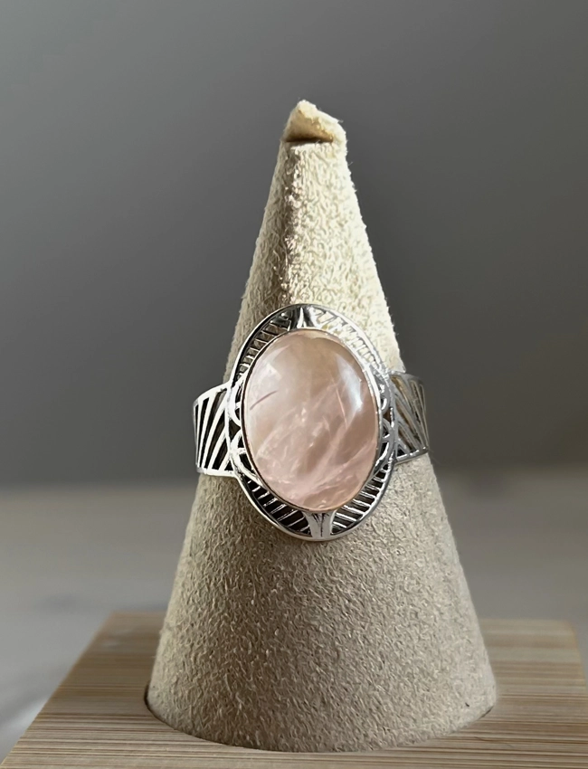 anello Quarzo Rosa