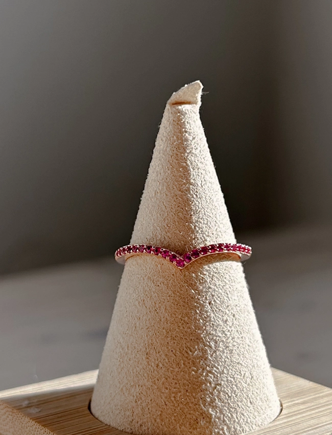 Anello V - Rubellite