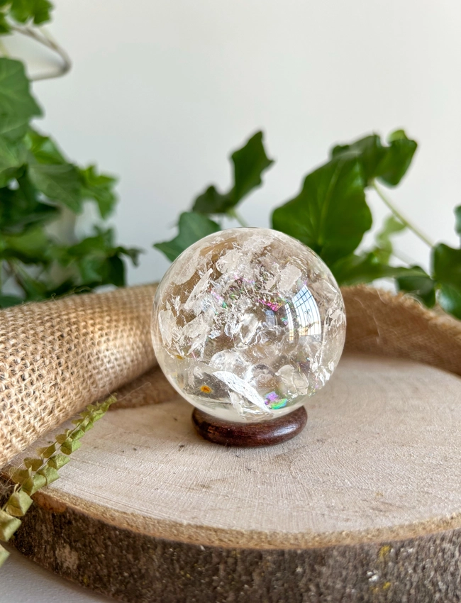 sfera in Quarzo Ialino