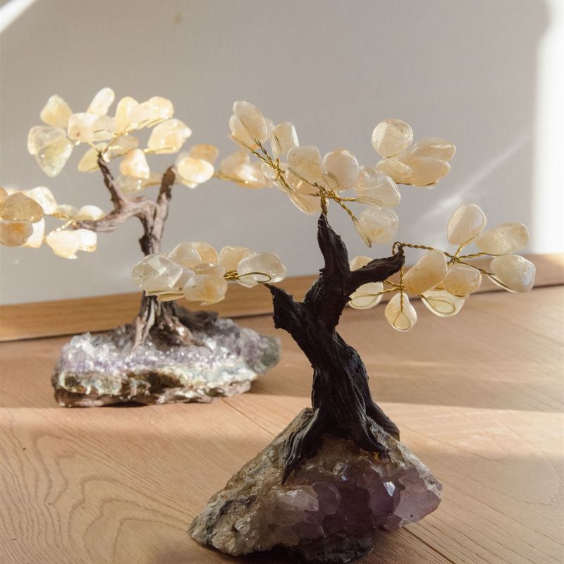 bonsai fatto a mano in Quarzo Citrino