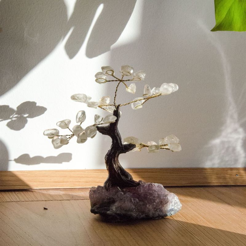 bonsai fatto a mano in Quarzo Ialino
