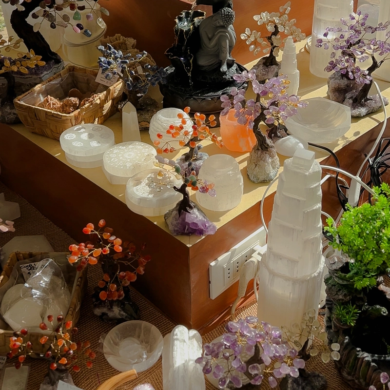 bonsai fatto a mano in Quarzo Ialino