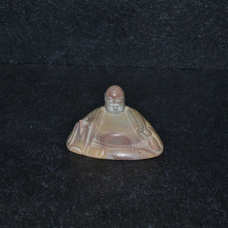 Scultura buddha in pietra steatite proveniente dal kenya