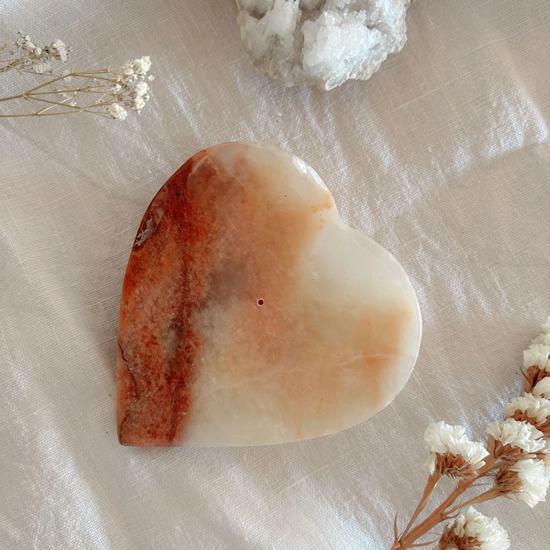 piattino cuore in onice