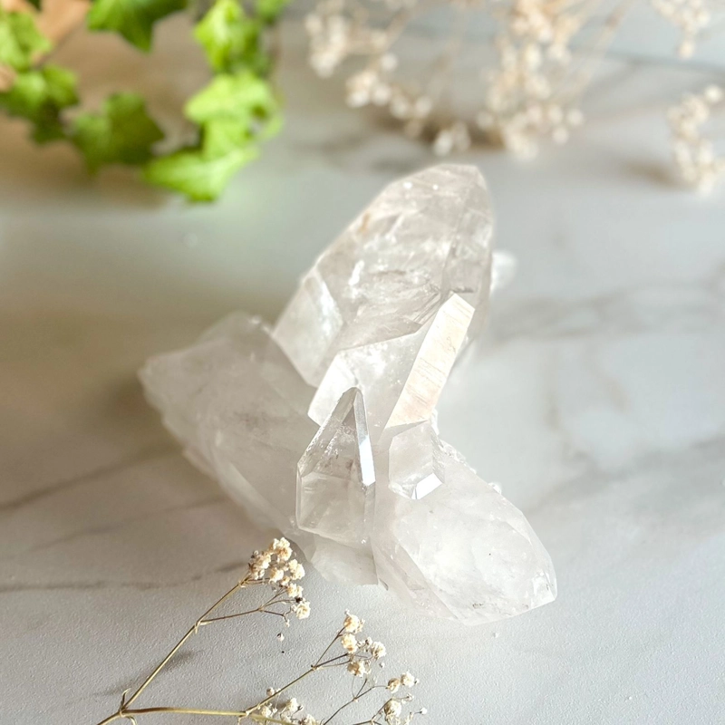 drusa di quarzo ialino