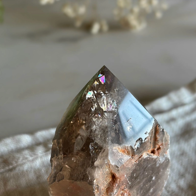punta in quarzo fumè