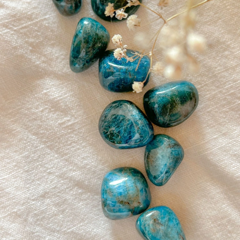 Apatite Blu burattata