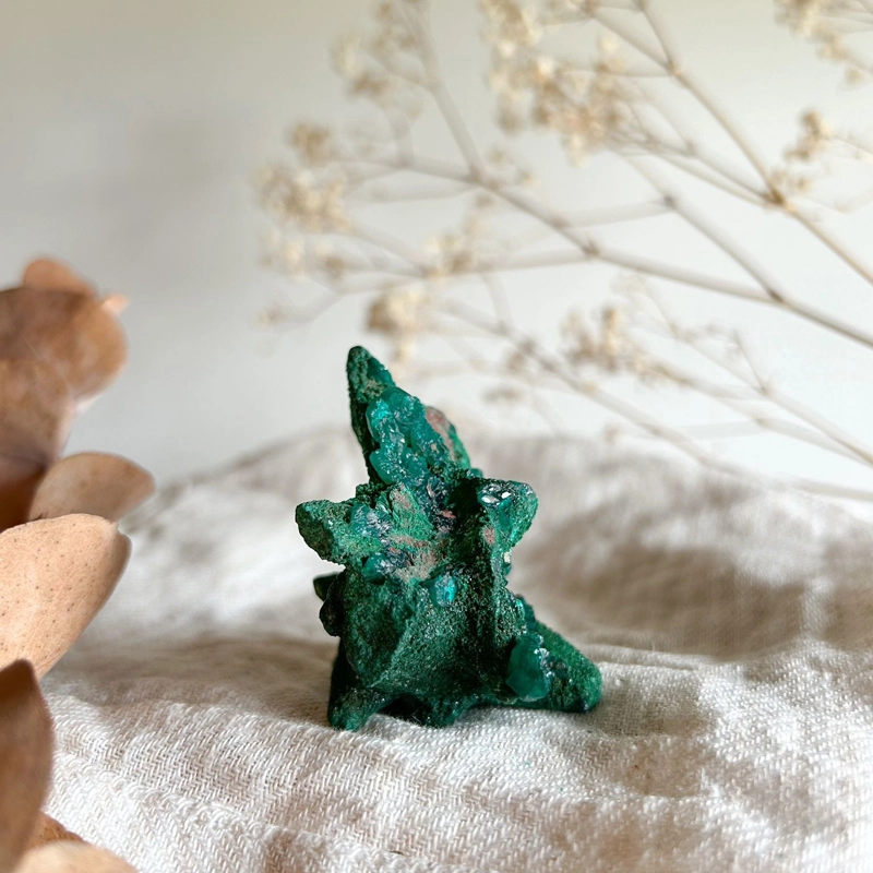 Malachite con Dioptasio