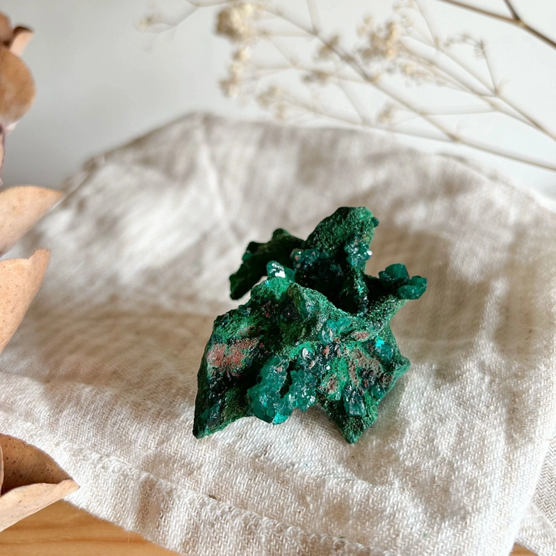 Malachite con Dioptasio