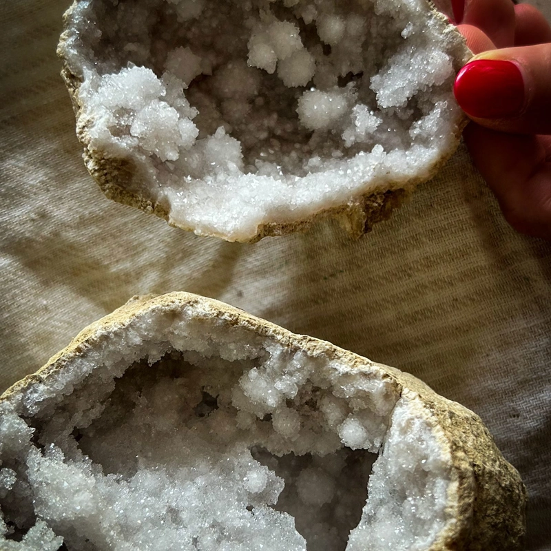 geode di Calcite Bianca - big