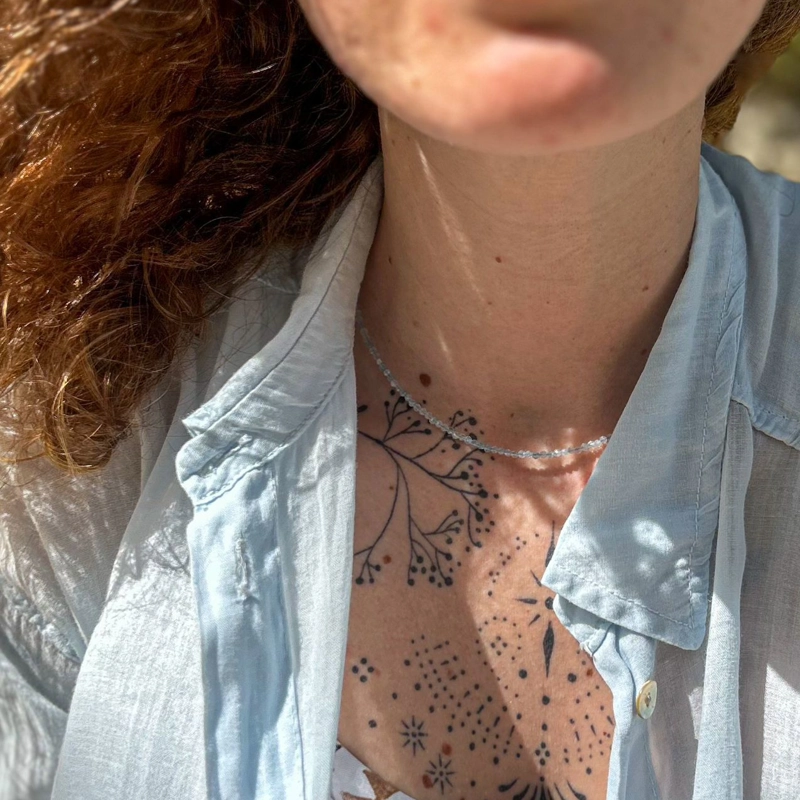 girocollo Clelia - Acquamarina