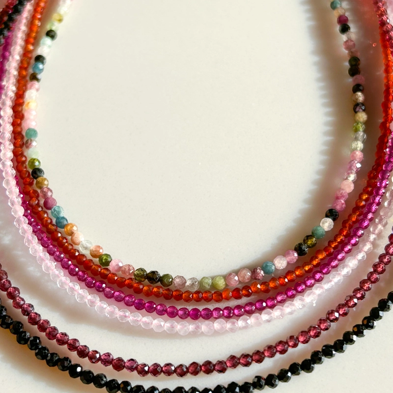 girocollo Clelia - quarzo rosa