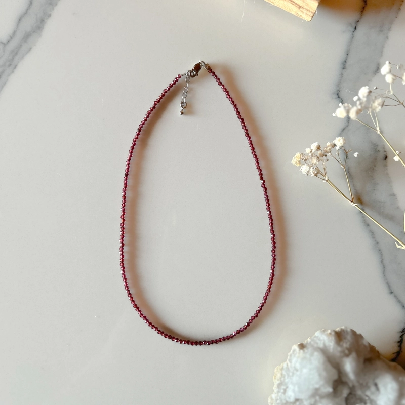 girocollo Clelia - granato