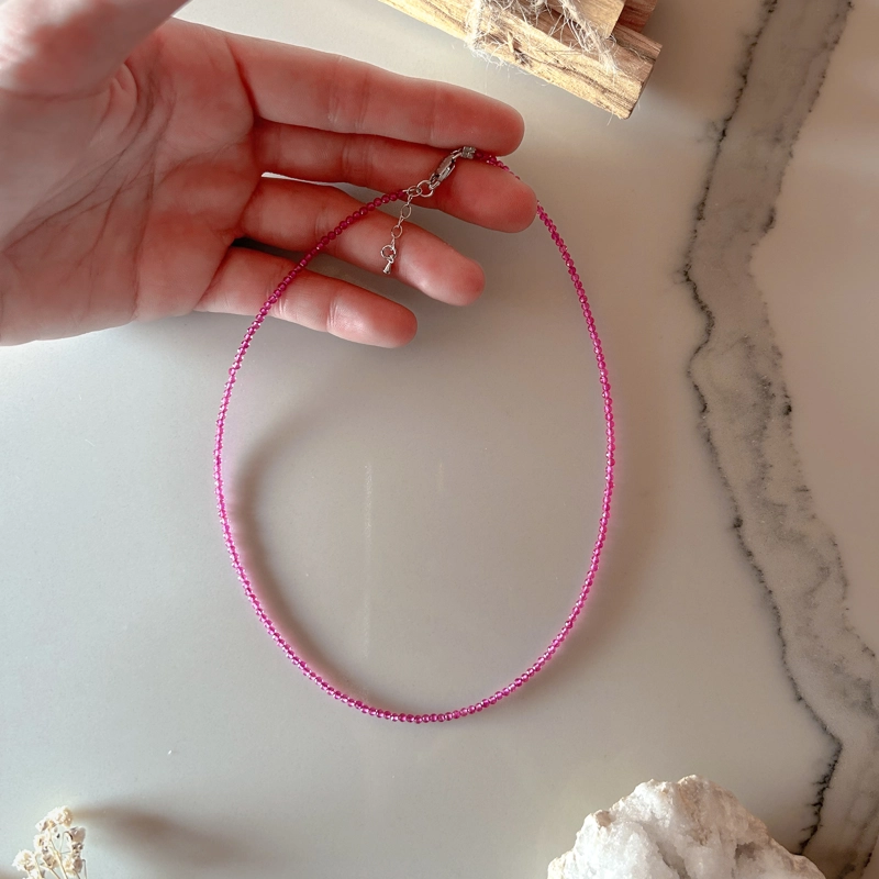 girocollo Clelia - rubellite