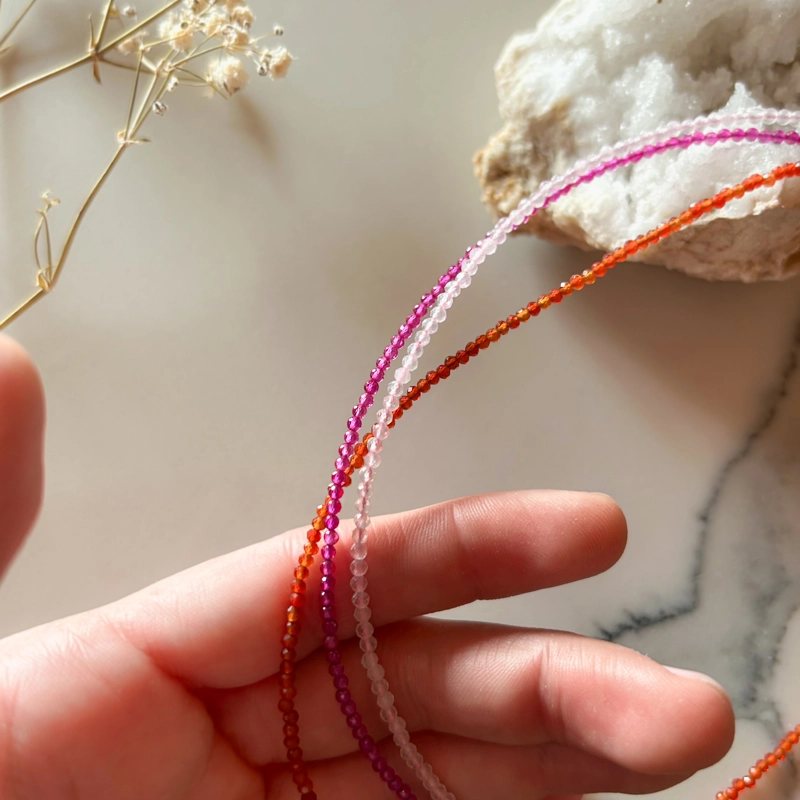 girocollo Clelia - rubellite