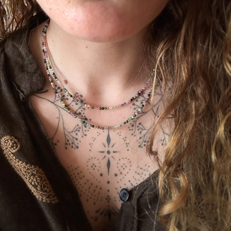 girocollo Clelia - tormalina policroma