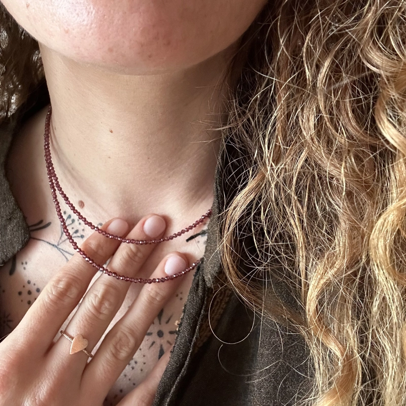 girocollo Clelia - granato