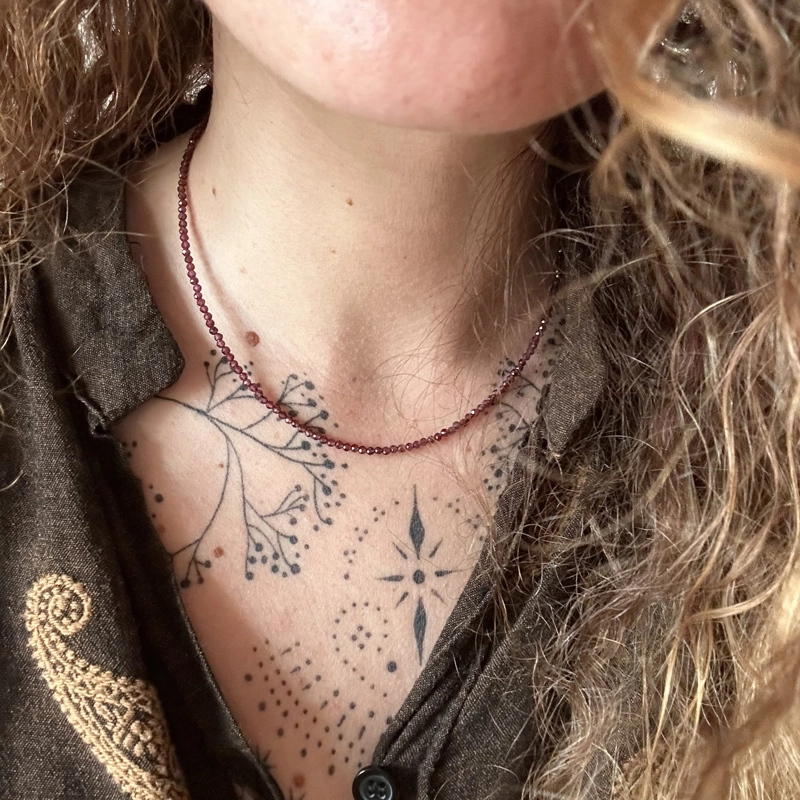 girocollo Clelia - granato