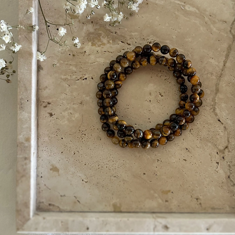 bracciale elastico - Occhio di Tigre