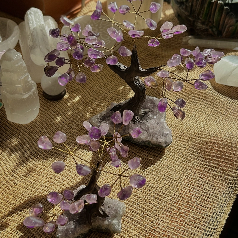 bonsai fatto a mano in Ametista