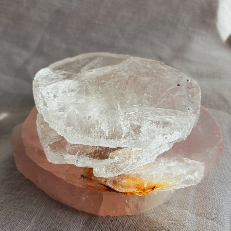 Piatto di Quarzo - carica pietre ed acqua