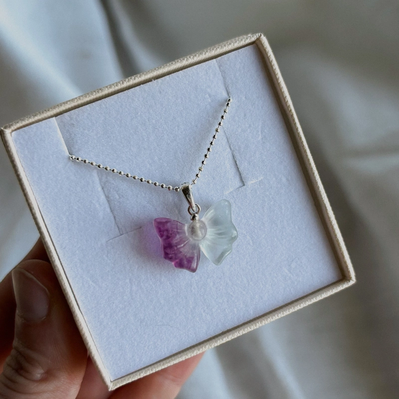 collana Fiocco di Fluorite
