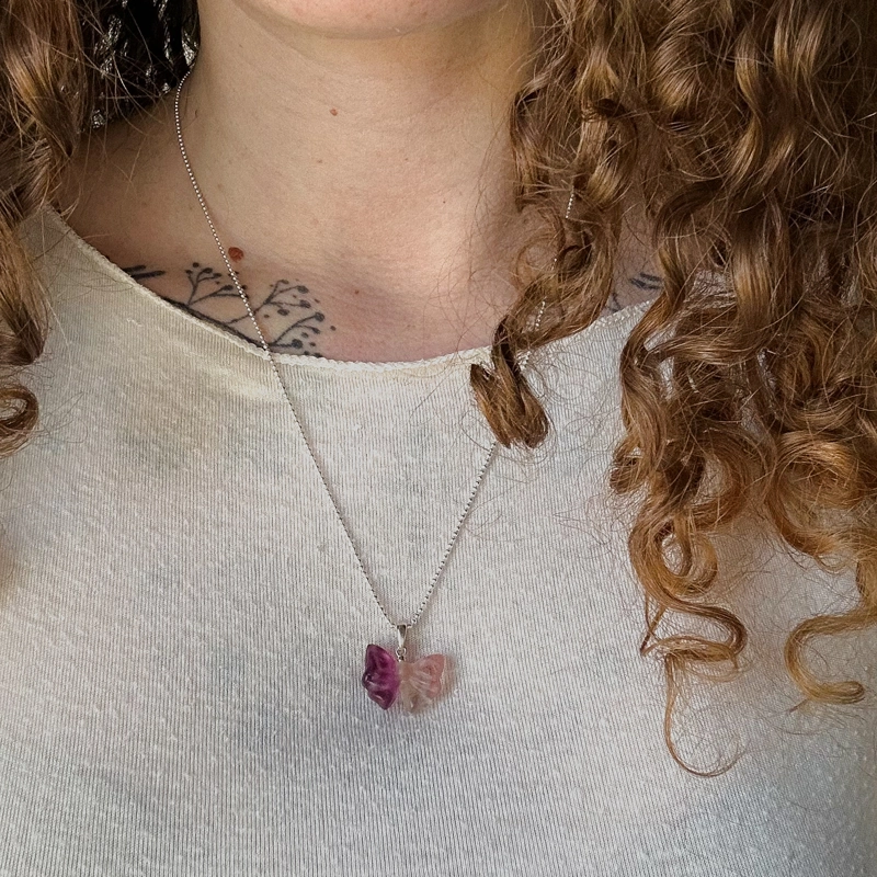 collana Fiocco di Fluorite