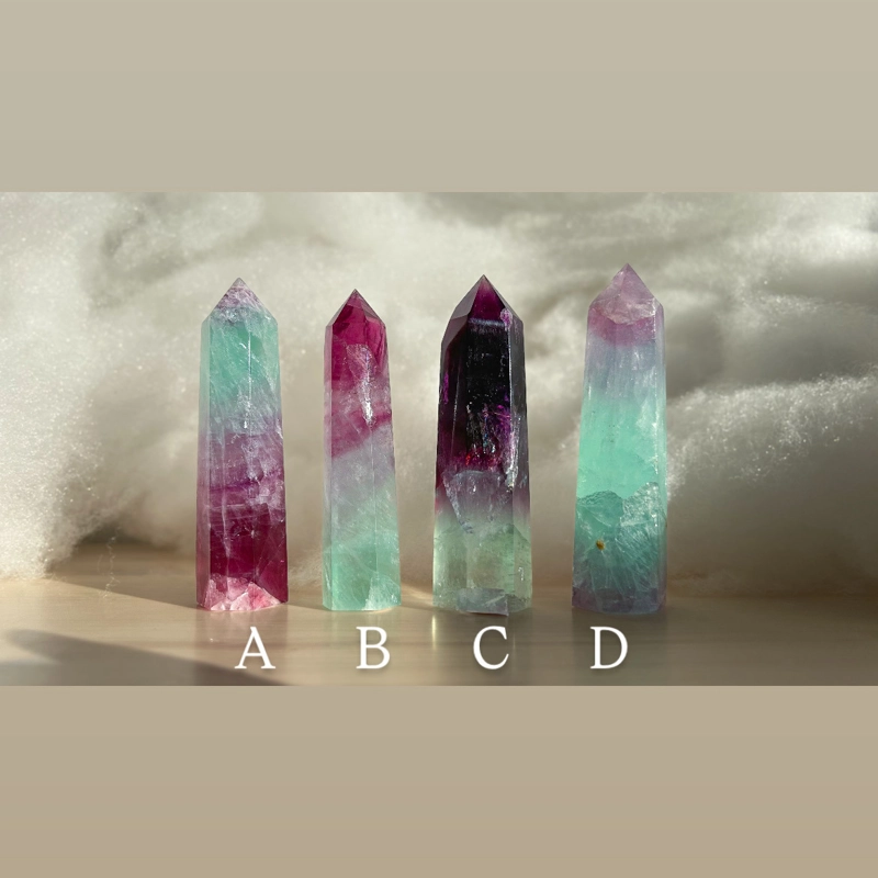 Punte in Fluorite Arcobaleno