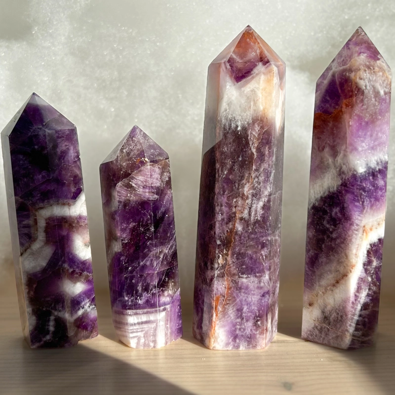 Punte in Ametista Fasciata 