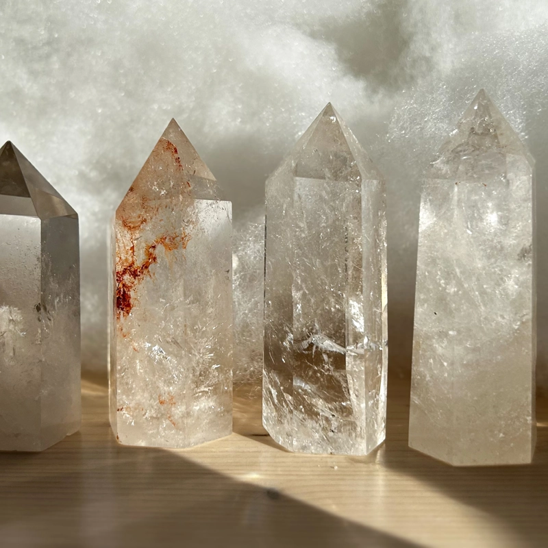 Punte in Quarzo Ialino