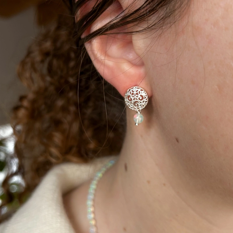 orecchini mandala Opale