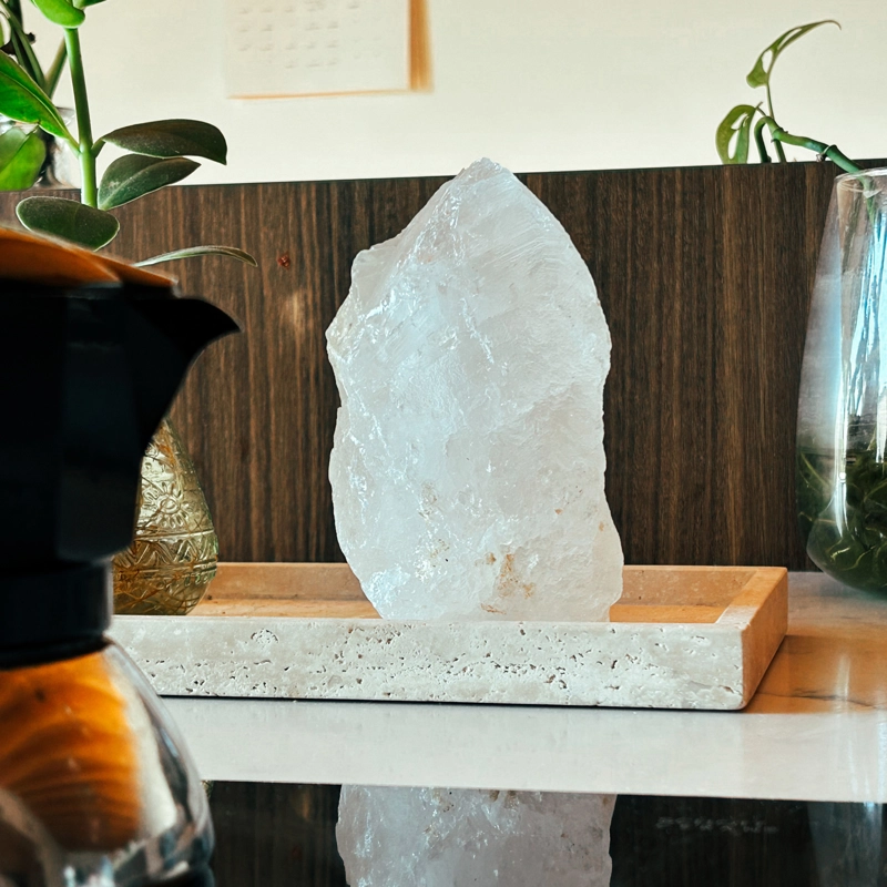 lampada quarzo ialino grezza