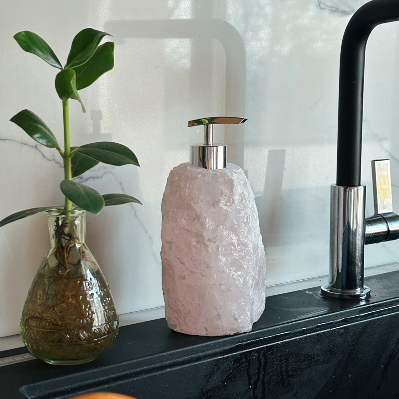 portasapone in quarzo rosa