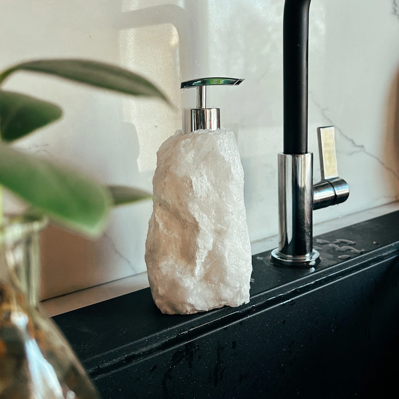 portasapone in quarzo ialino