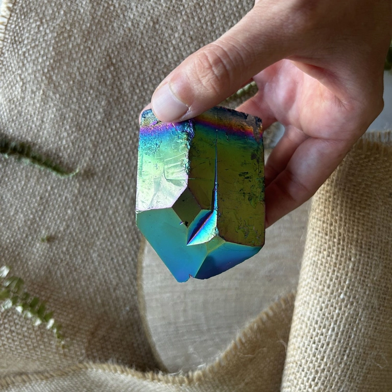 punta in Aqua Aura Titanio