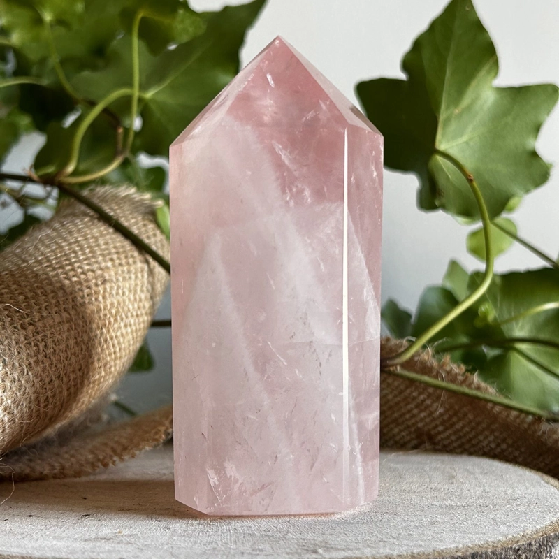 punta in Quarzo Rosa